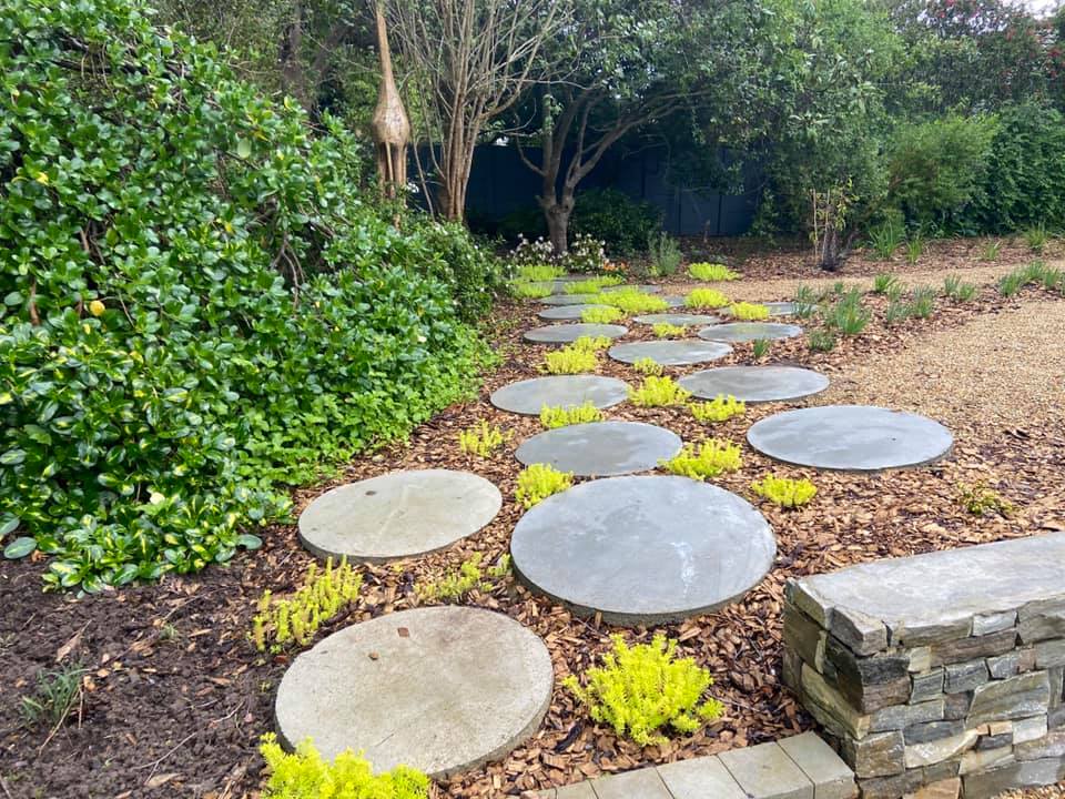 Anja and Richard's garden, lush mixed planting at a private residence